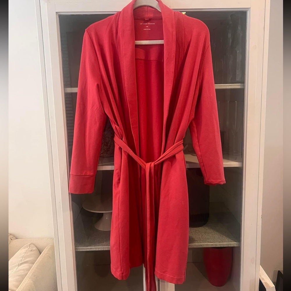 Universal Standard Rachelle Robe in Sedona red Size 6-8.
